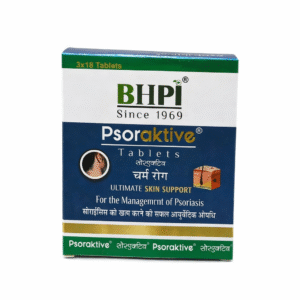 BHPI Psoraktive Tablets – Ayurvedic Skin Support for Psoriasis Care (3×18 Tablets)