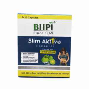 BHPI Slim Aktive Capsules – Ayurvedic Weight Management Formula with Garcinia Cambogia (3×10Capsules)
