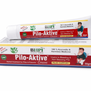BHPI Pilo-Aktive Cream – Ayurvedic Relief for Bleeding & Non-Bleeding Piles (30gm)
