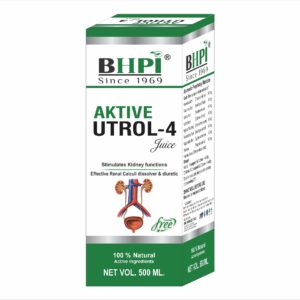 BHPI Aktive Utrol-4 Juice for Kidney Health & Renal Support (Sugar Free, 500 ml)