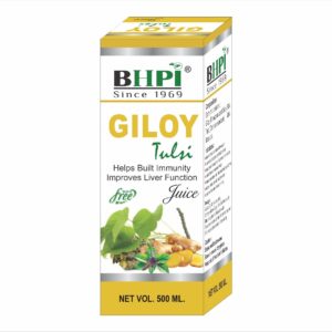 BHPI Giloy Tulsi Juice for Immunity & Liver Support (Sugar Free, 500 ml)