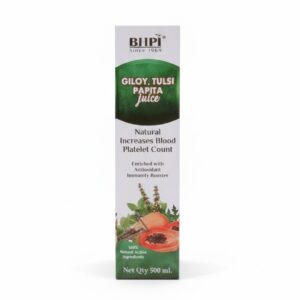 BHPI Giloy, Tulsi, Papita Juice - Natural Platelet Booster & Antioxidant Immunity Support (500 ml)