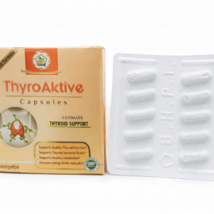 BHPI ThyroAktive Capsules – Herbal Support for Healthy Thyroid Function (10Capsule×3Strips)