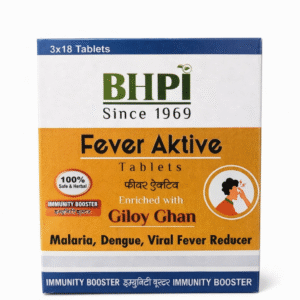 BHPI Fever Aktive Tablets – Ayurvedic Support for Fever Management (3×18Tabs)