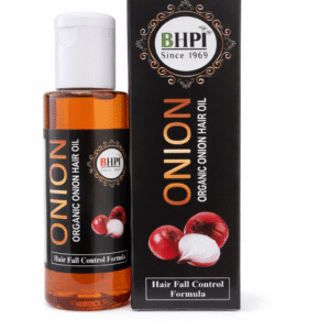 BHPI Organic Onion Hair Oil for Hair Fall Control | Herbal Blend for Strong, Healthy & Shiny Hair (60ml)