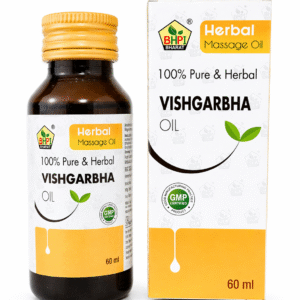 BHPI Vishgarbha Herbal Massage Oil | 100% Pure Ayurvedic Oil for Pain Relief & Relaxation | 60ml