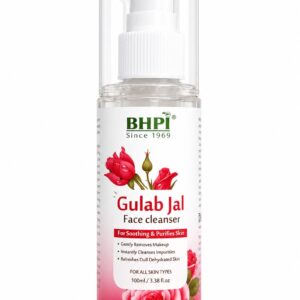 BHPI Gulab Jal Face Cleanser – Soothing & Purifying Rose Water Face Wash for All Skin Types (100ml)